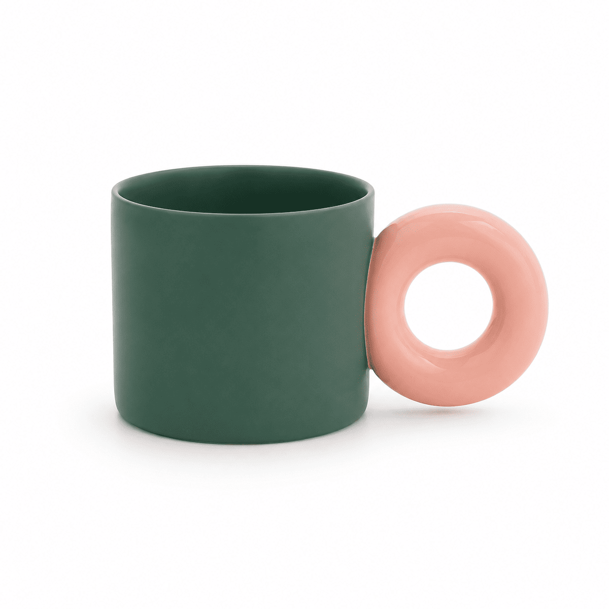 Caneca Cerâmica 350ml Alça Redonda