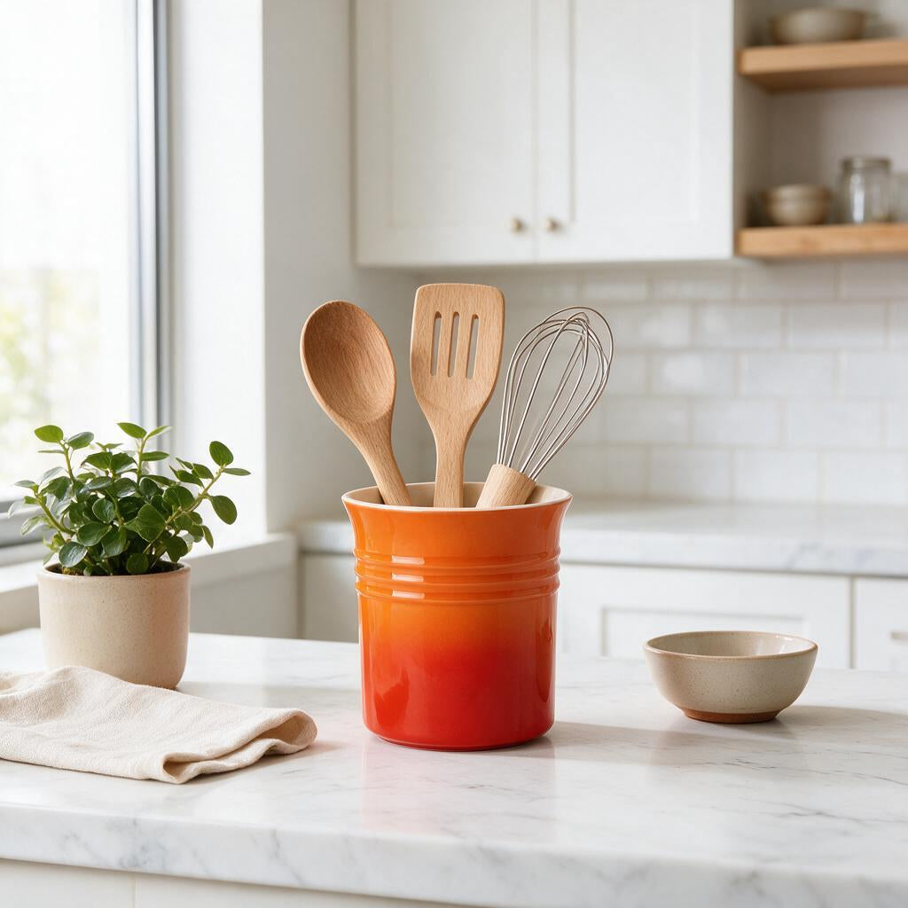Porta-Utensílios Cerâmica Hashis — mesa posta