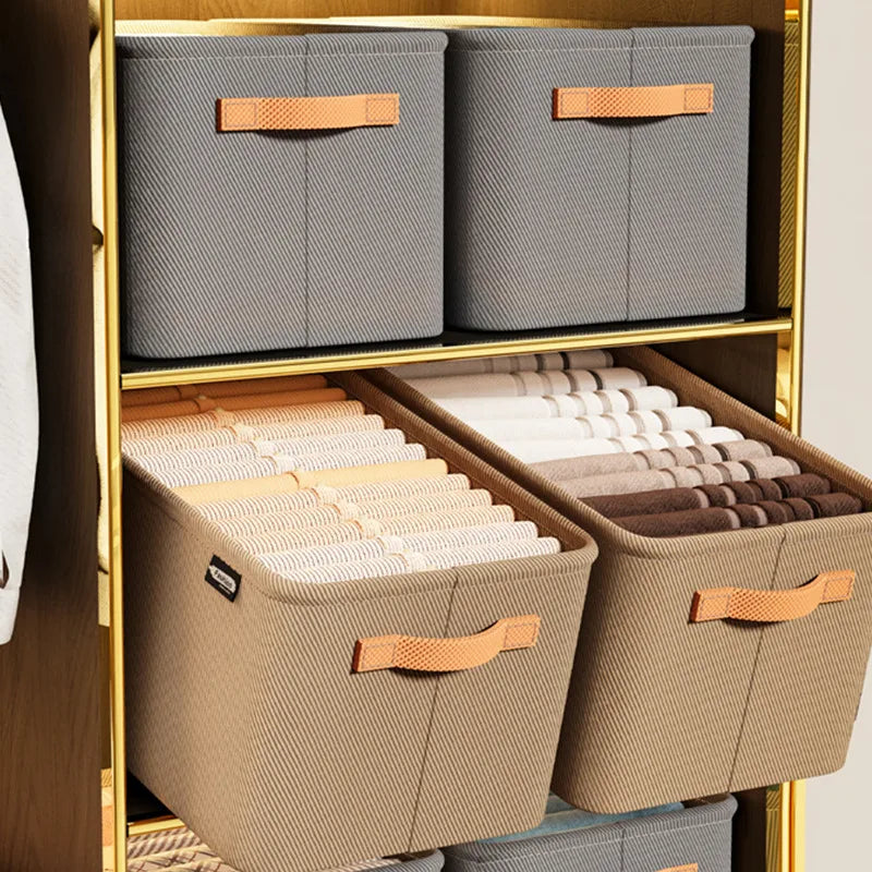 Engrossar roupas organizador calças camisola armários de armazenamento gavetas organizador jeans caixa de armazenamento guarda-roupa organizadores de armazenamento de roupas