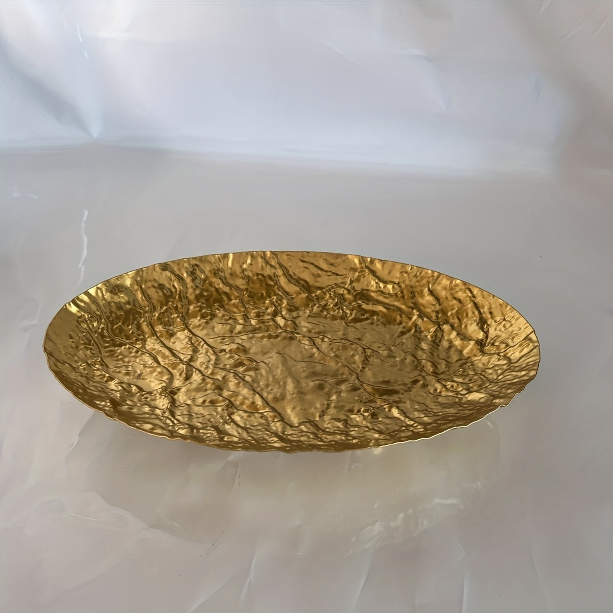 Bandeja Ferro Dourado Três Pernas