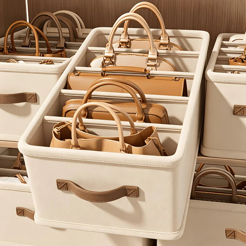 1 Caixa Organizadora com Divisórias para Armazenamento, Ideal para Guarda-Roupas, Quartos e Dormitórios