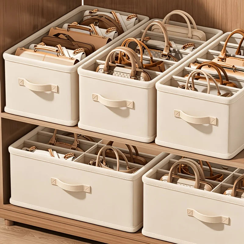 1 Caixa Organizadora com Divisórias para Armazenamento, Ideal para Guarda-Roupas, Quartos e Dormitórios