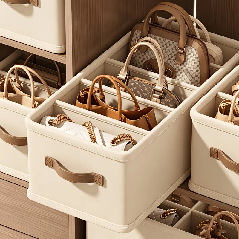 1 Caixa Organizadora com Divisórias para Armazenamento, Ideal para Guarda-Roupas, Quartos e Dormitórios