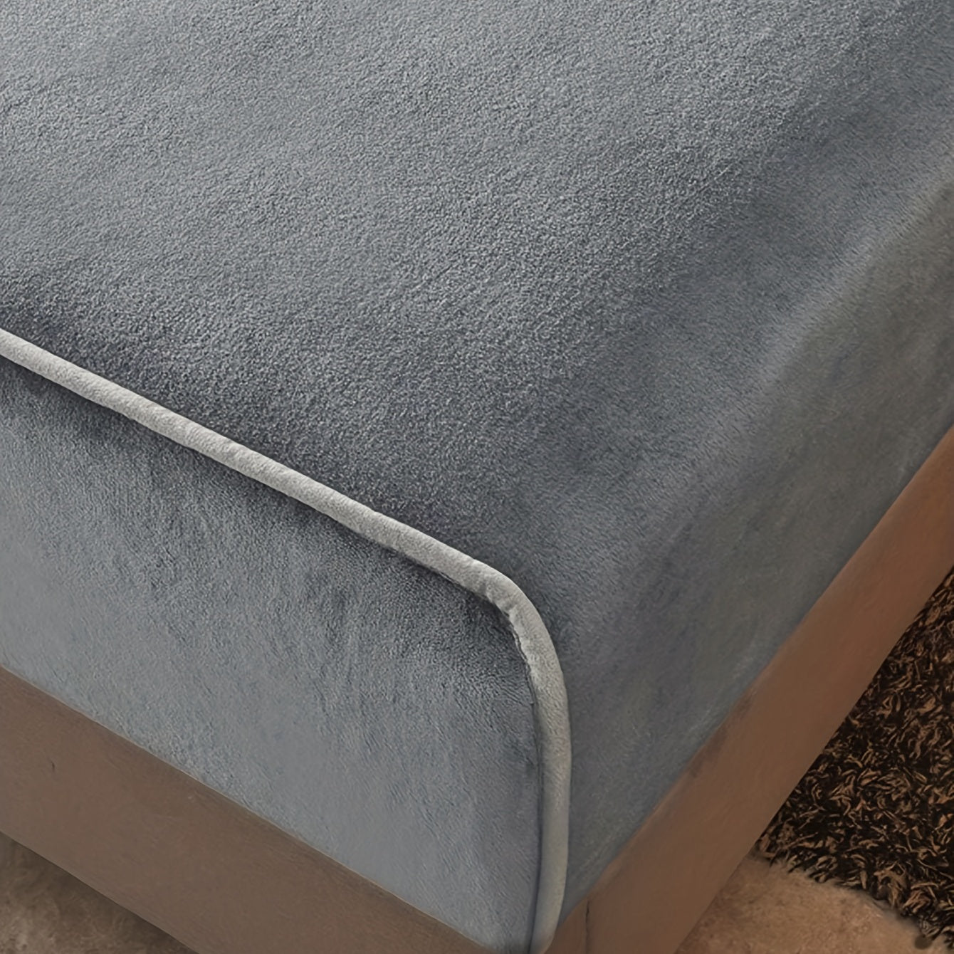 Lençol Ajustado Fleece Leite Hotel