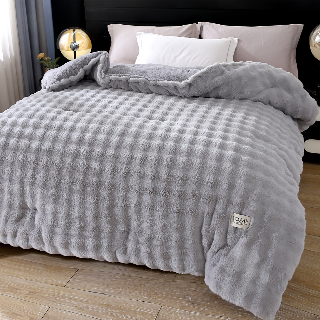 Edredom Fleece Coelho Faux Quente