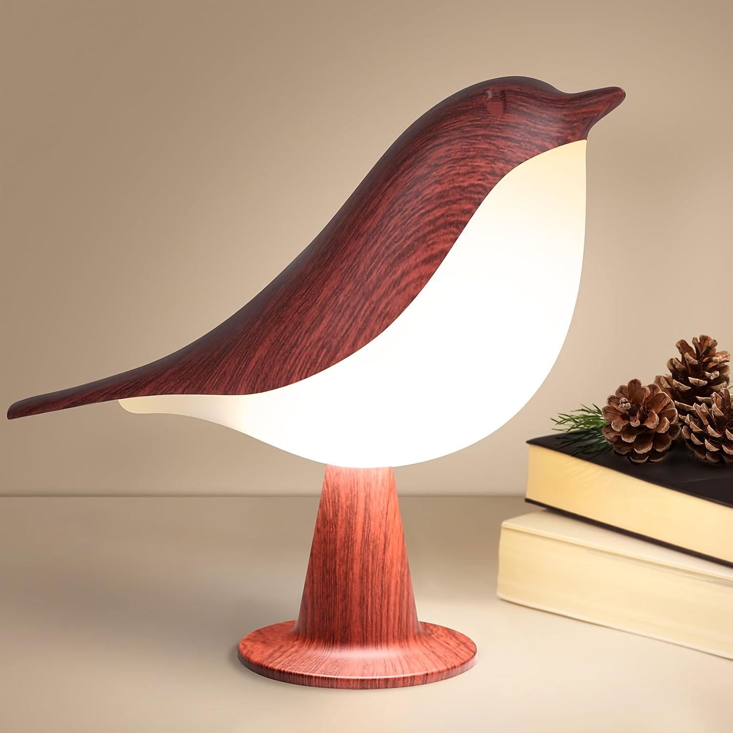 Luminária Pássaro Sensor Toque USB