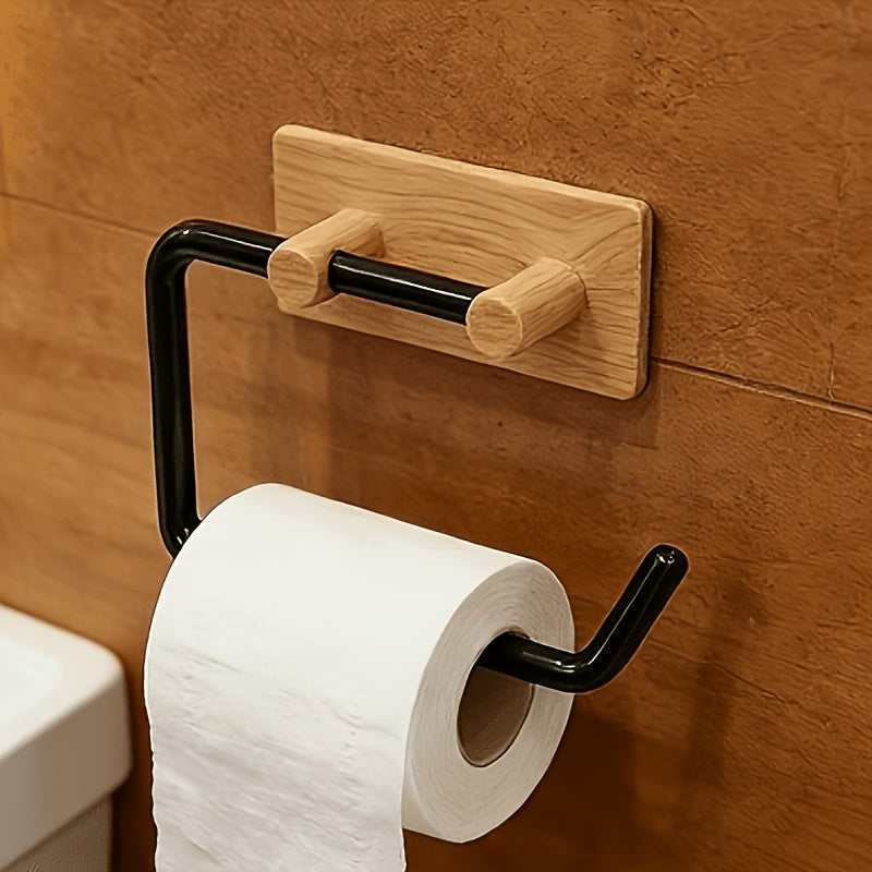 Porta Papel Higiênico Madeira Parede
