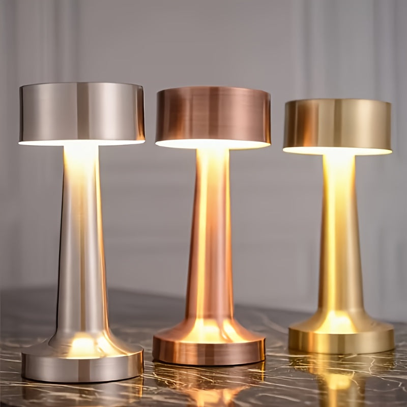 Luminária Mesa Metal Toque Tricolor