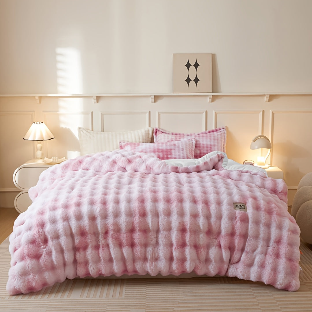 Edredom Fleece Coelho Faux Quente