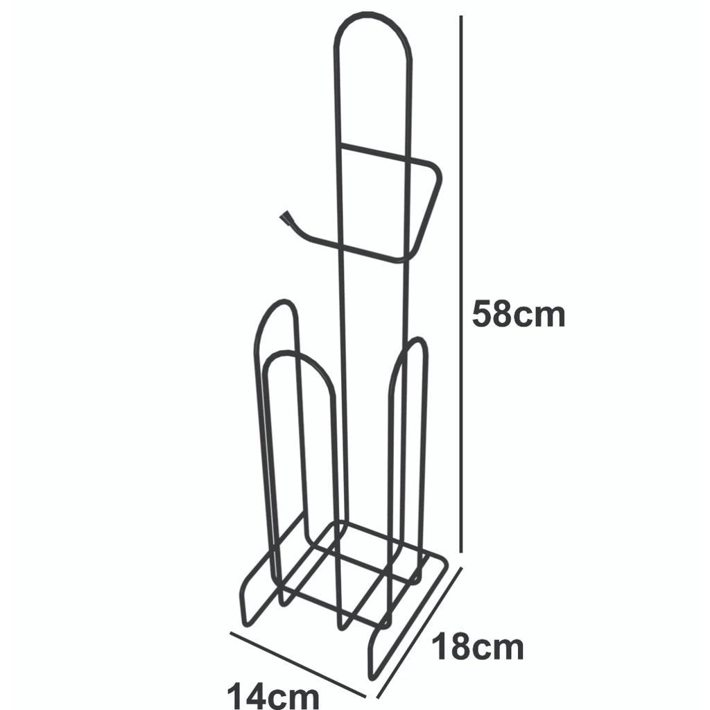 Suporte Papel Higiênico 4 Rolos