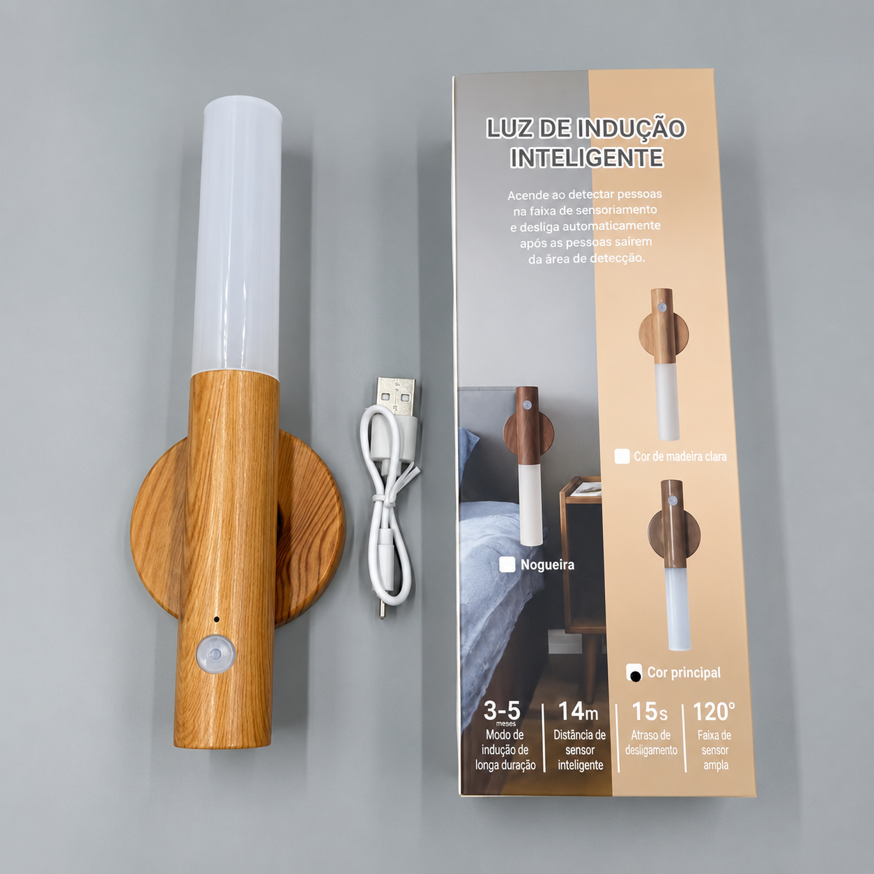 Arandela LED Sensor Magnético USB