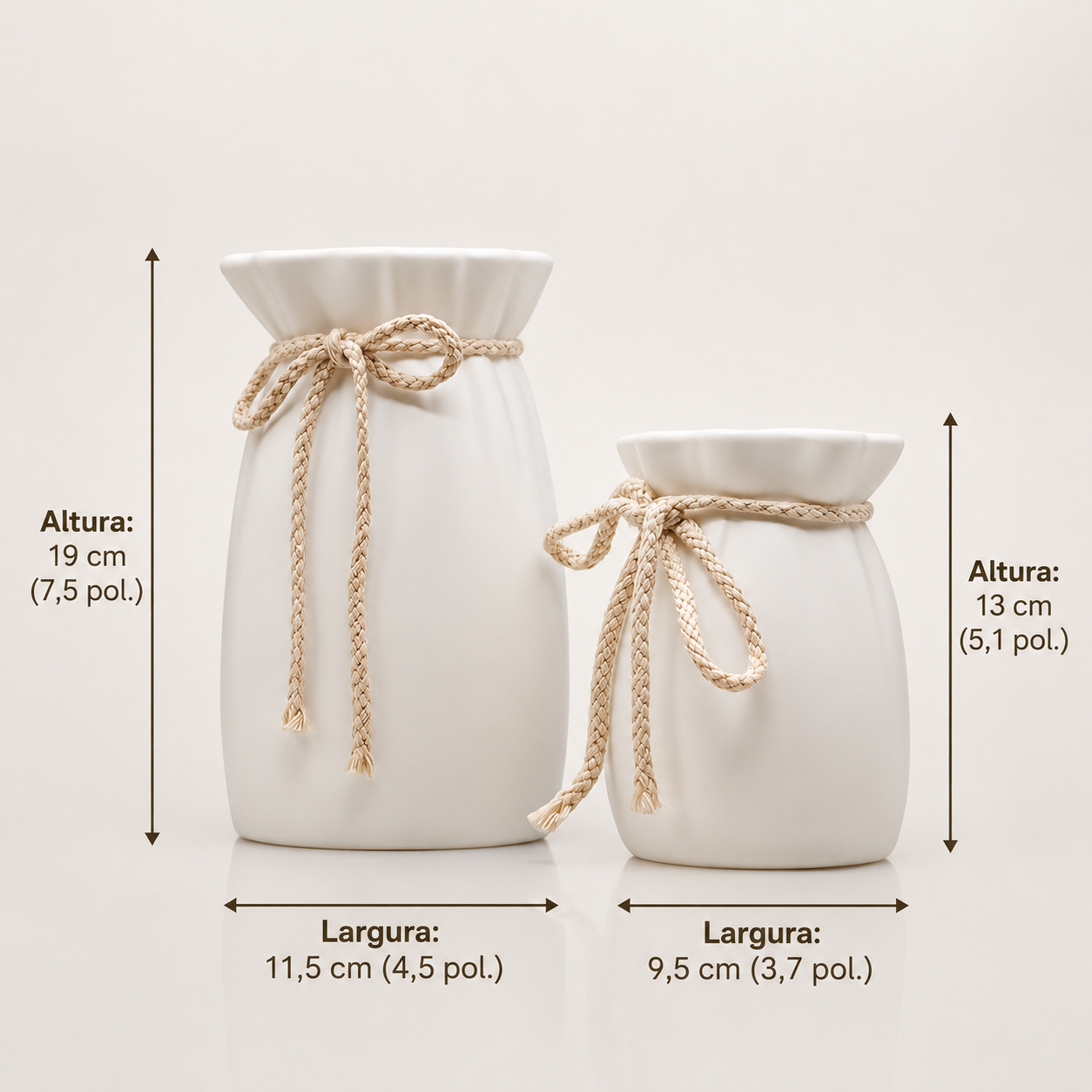 Kit 2 Vasos Cilíndricos Laço