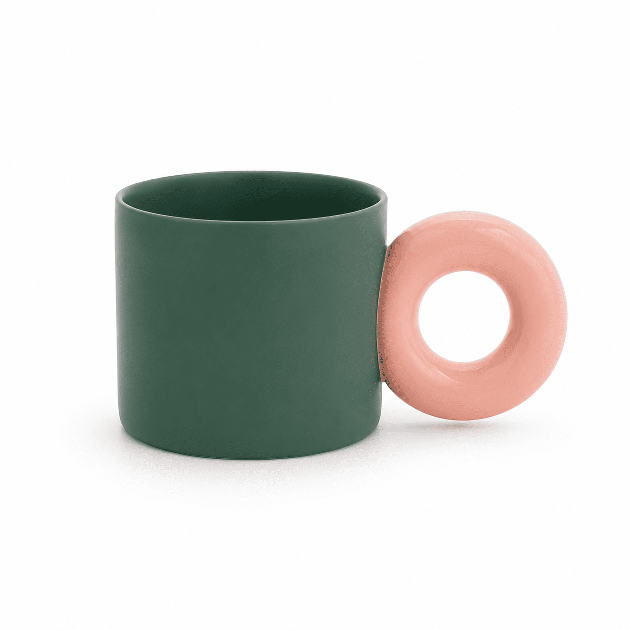 Caneca Cerâmica 350ml Alça Redonda