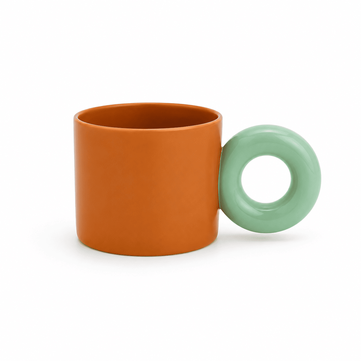 Caneca Cerâmica 350ml Alça Redonda