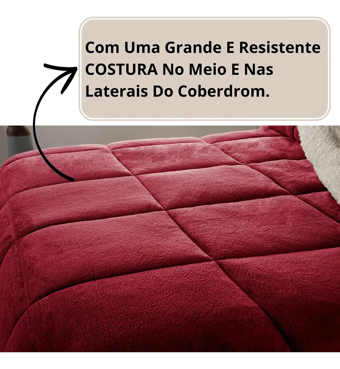 Coberdrom Lã Carneiro Dupla Face