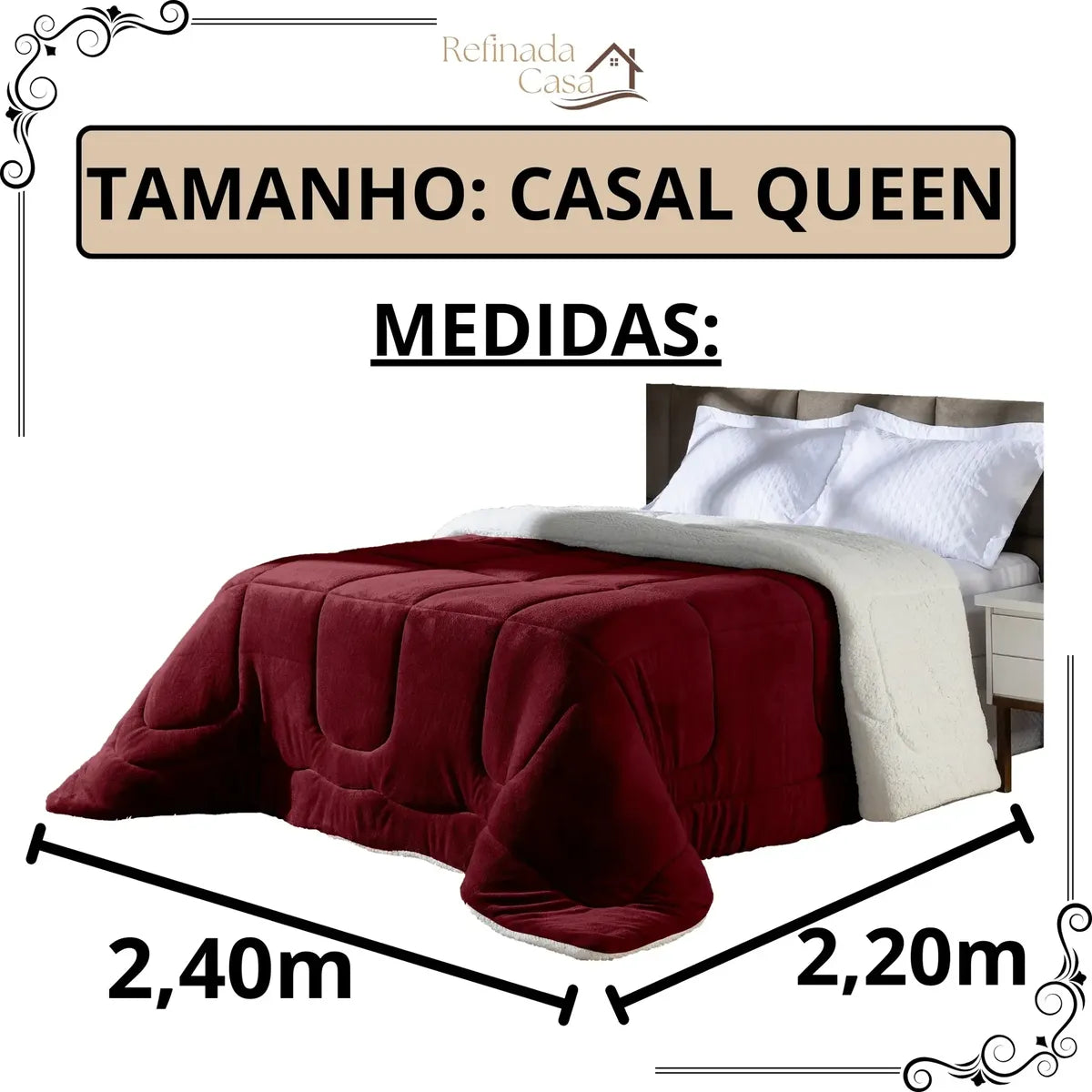 Coberdrom Lã Carneiro Dupla Face