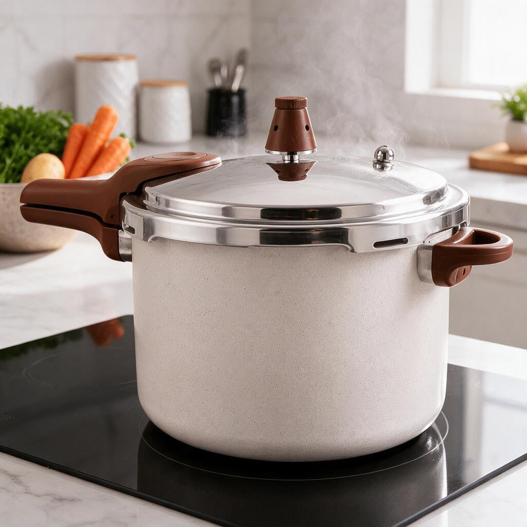 Panela de Pressão Cerâmica 4,2L — fogão