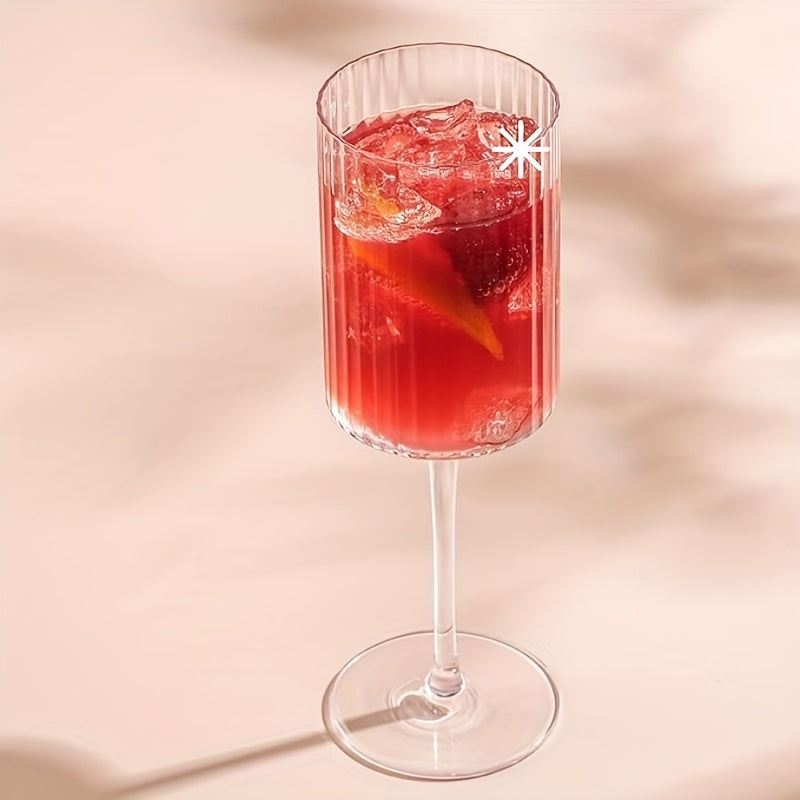 Kit Taças Vinho Caneladas Elegantes