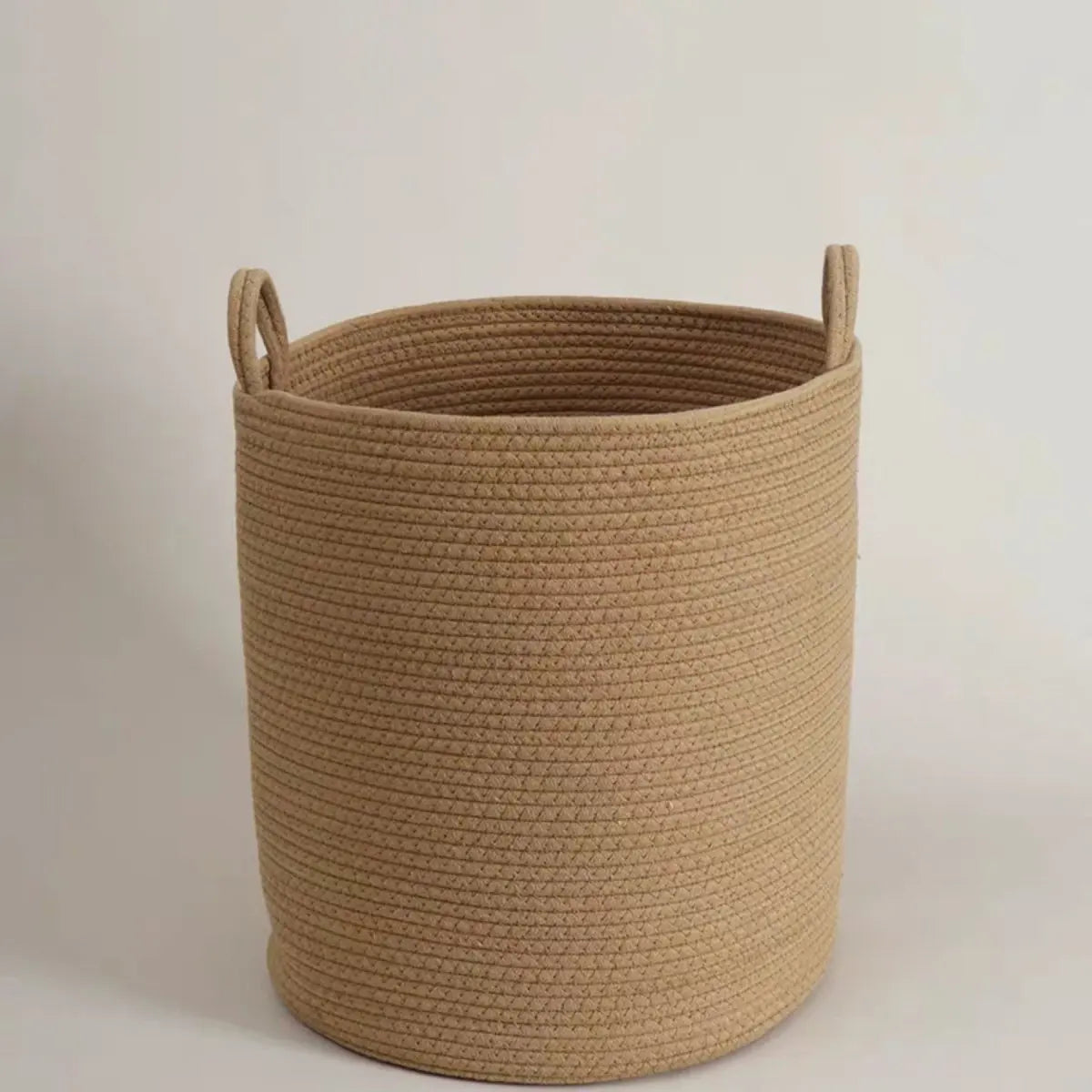 Cestas de Armazenamento Brancas com Alças, Rattan, Tamanho S/M/L