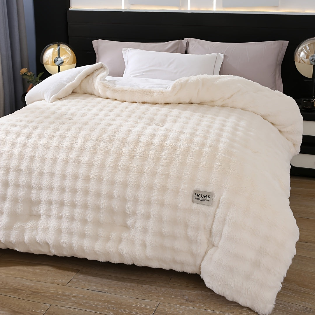 Edredom Fleece Coelho Faux Quente