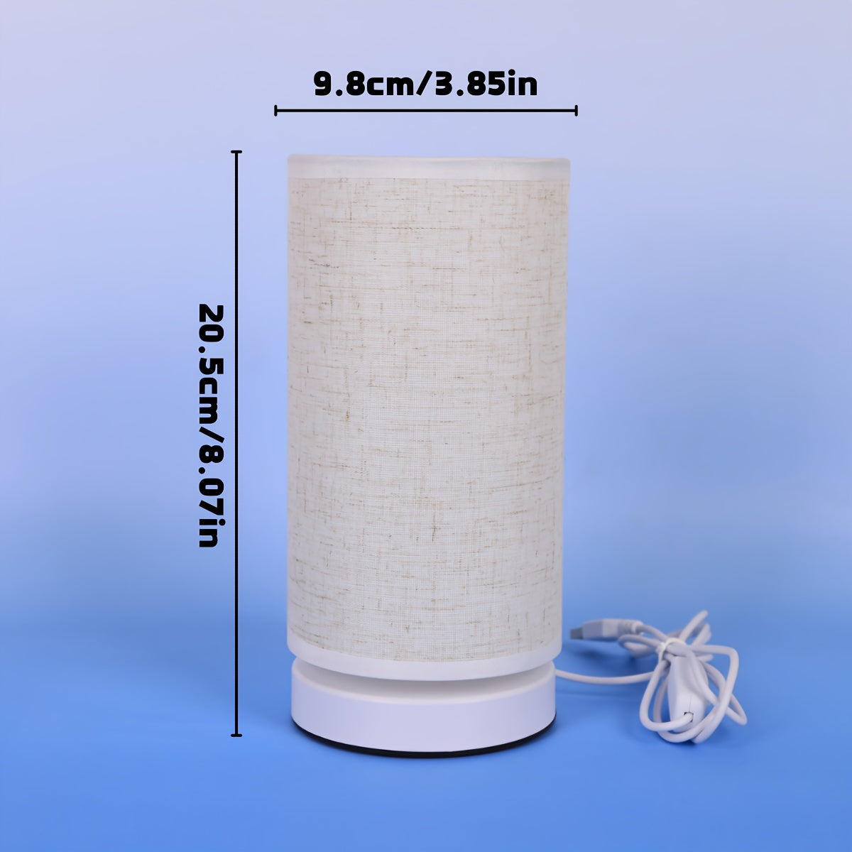 Luminária Mesa Minimalista Branca LED