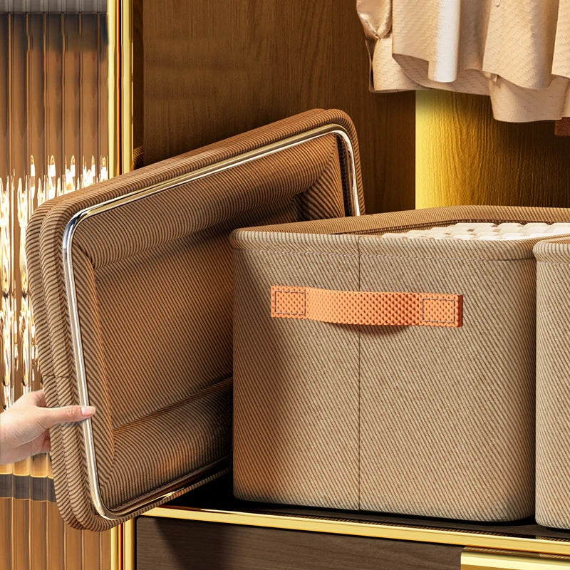 Engrossar roupas organizador calças camisola armários de armazenamento gavetas organizador jeans caixa de armazenamento guarda-roupa organizadores de armazenamento de roupas
