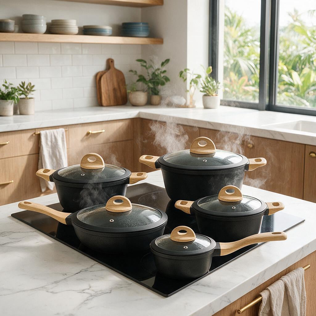 Jogo Panelas Cerâmico 5 Peças — cozinha / fogão