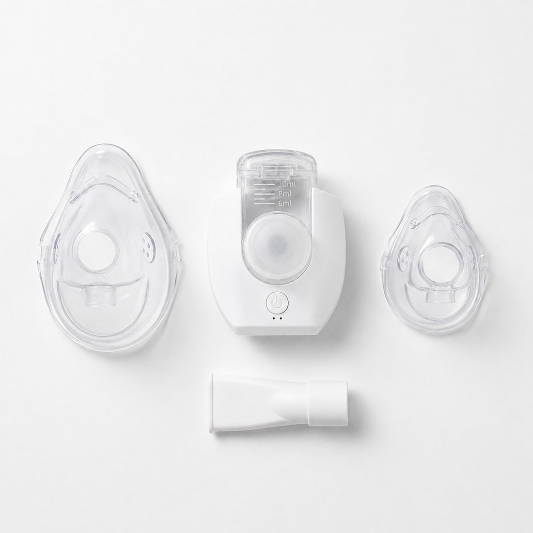 Nebulizador com máscara adulto, máscara infantil e bocal