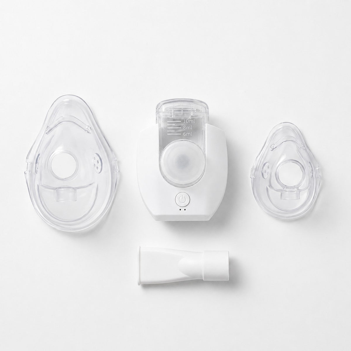 Nebulizador com máscara adulto, máscara infantil e bocal